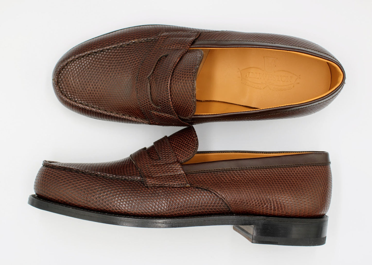 J.M. Weston - Mocassin 180 En Cuir De Lézard