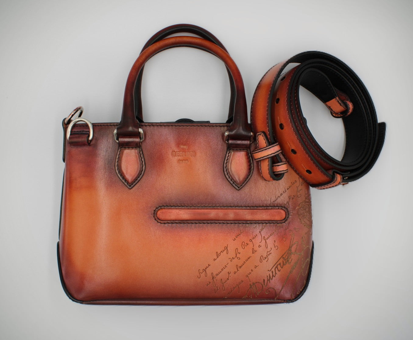 Berluti - Mini Sac Terracotta