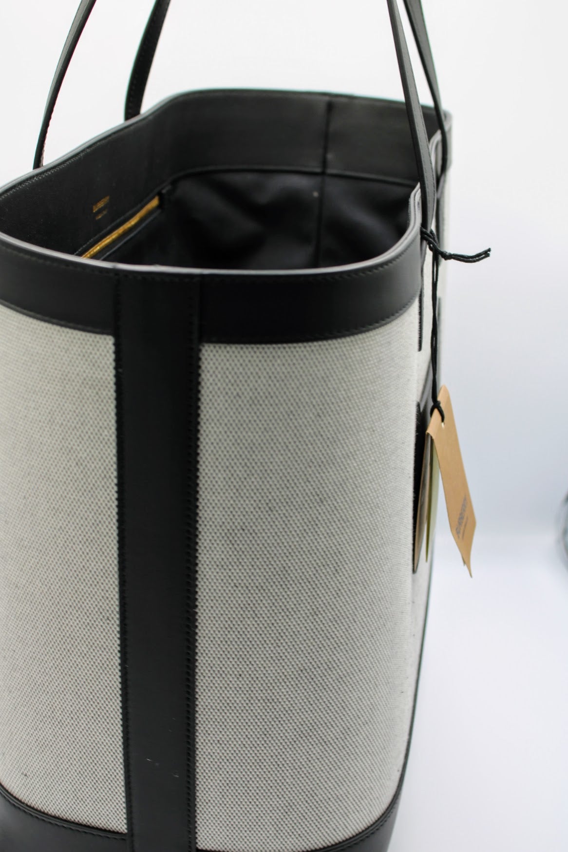 Burberry - Sac Cabas Gris Noir